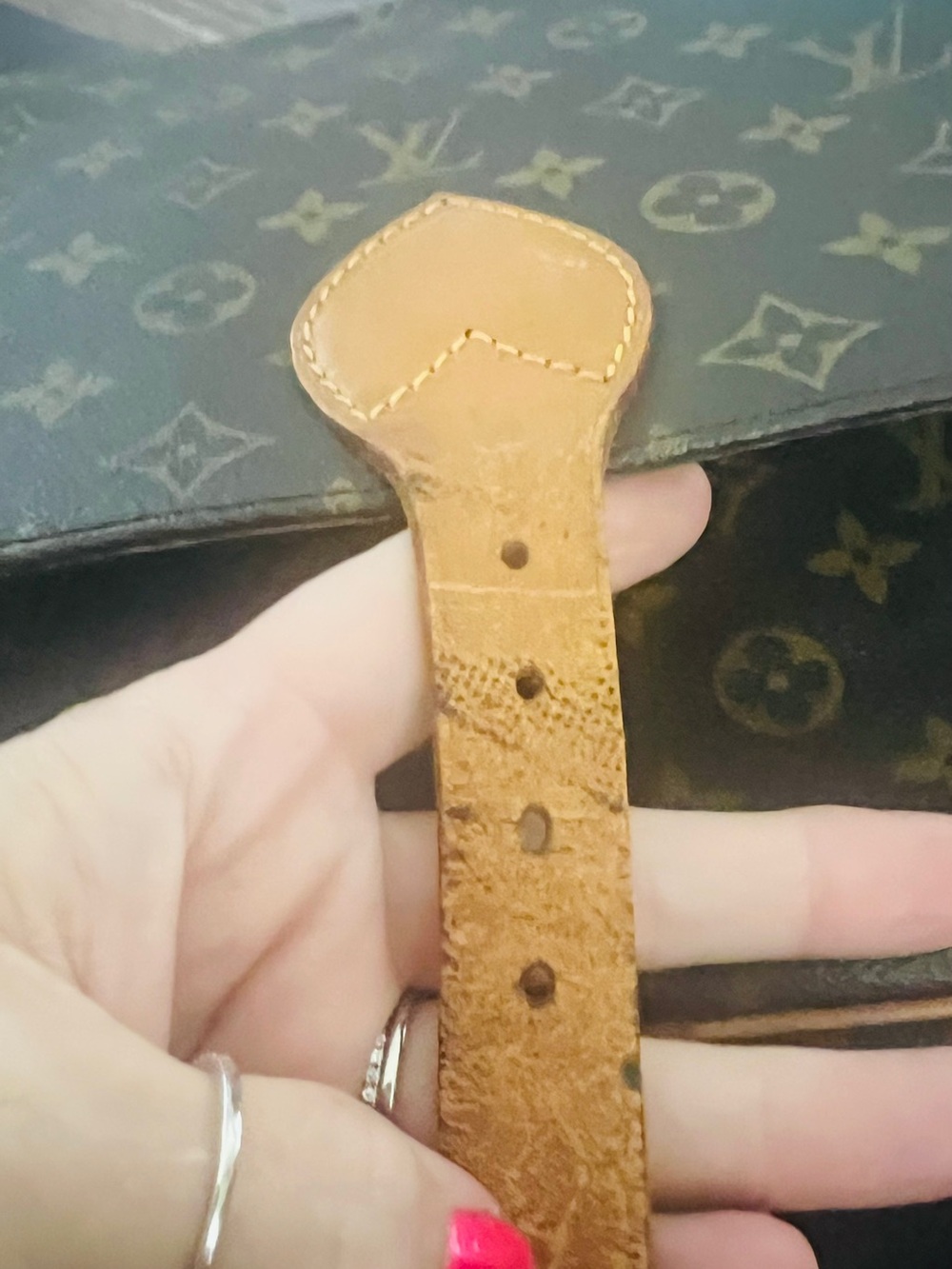 Vintage Louis Vuitton Cartouchière MM Monogram Crossbody Shoulder repaired - Picture 11 of 16
